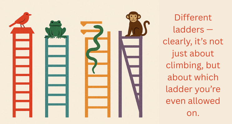 A reflective look at why teachers and faculty stall mid-career and how unequal ladders shape growth in education.